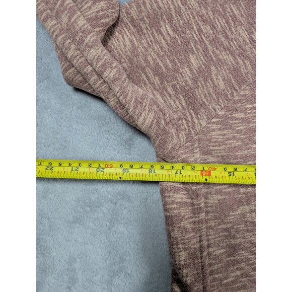 Prana Cowl Neck Top Womens Small Heathered Brown Long Sleeve Knit Outdoor Hiking - Picture 5 of 8